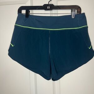 Athleta Teal Run With It Athletic Shorts